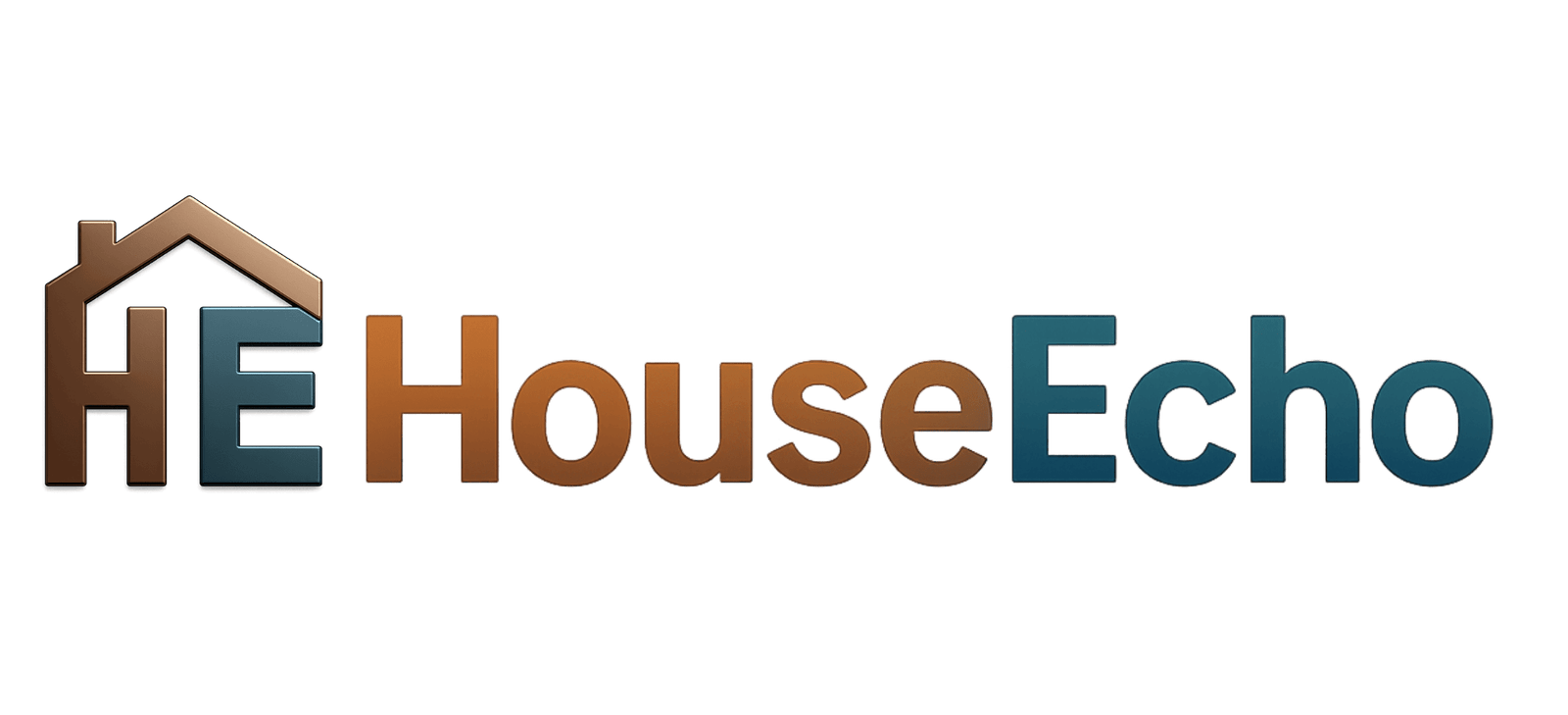 House Echo Text Logo